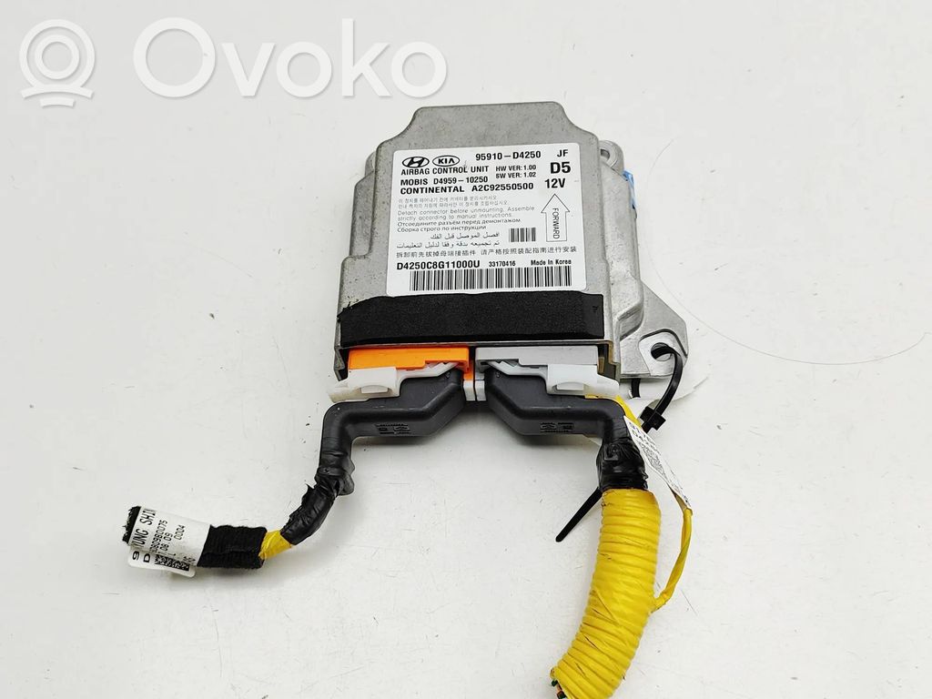 KIA Optima Module de contrôle airbag 
