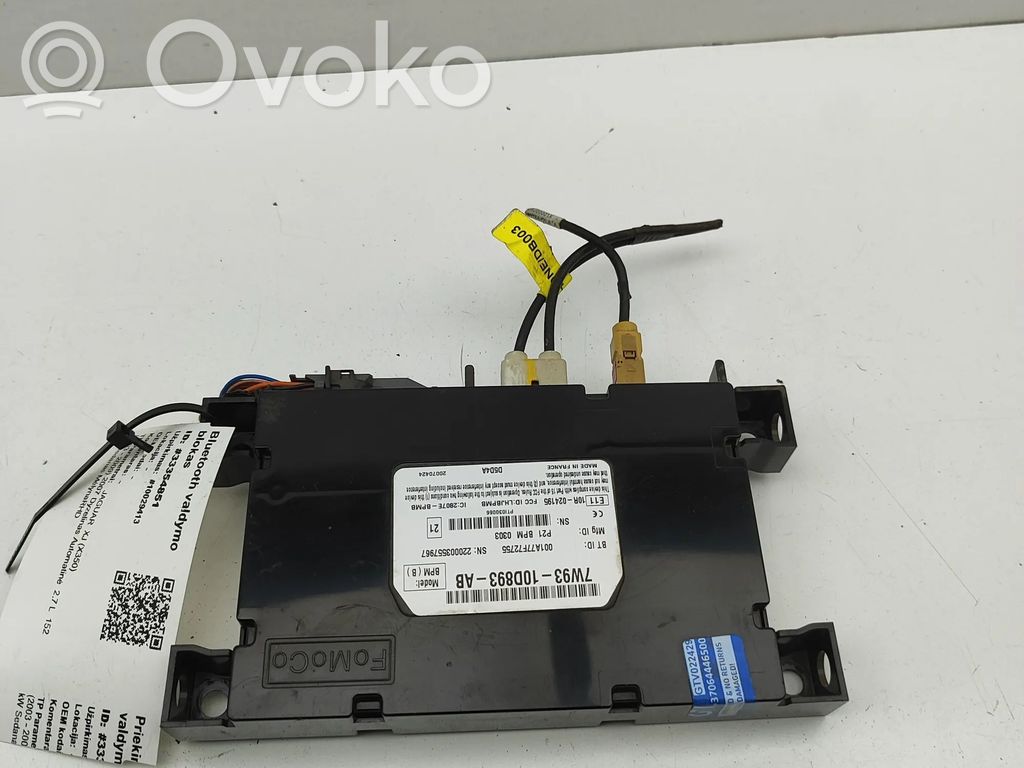 Jaguar XJ X350 Bluetooth control unit module 