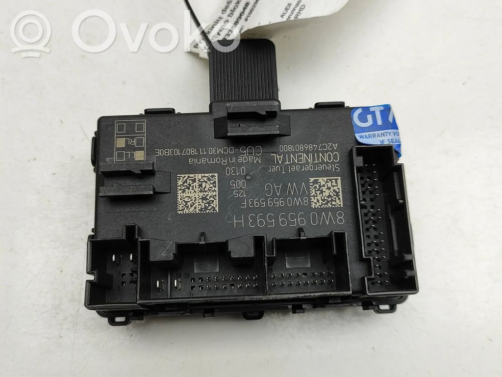 Unité de commande module de porte   8W0959593H,8W0959593F,A2C7486801800