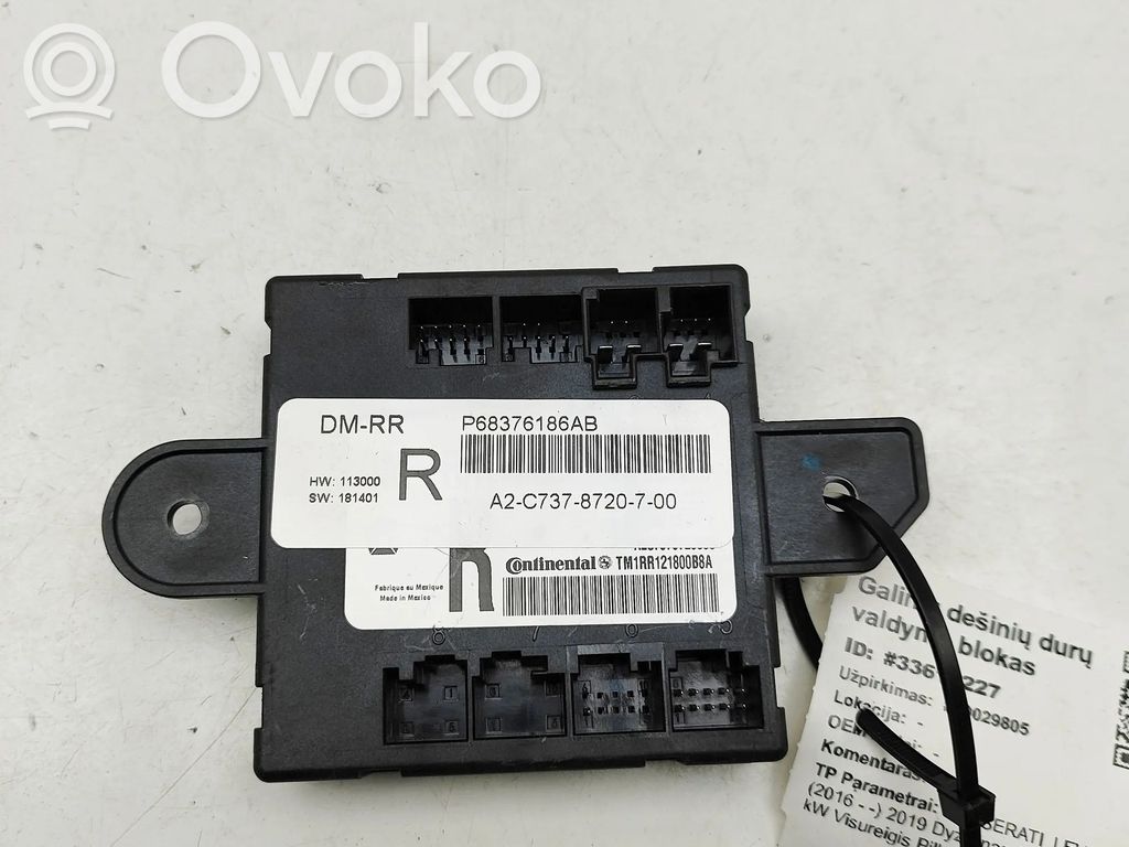 Maserati Levante Unité de commande module de porte 