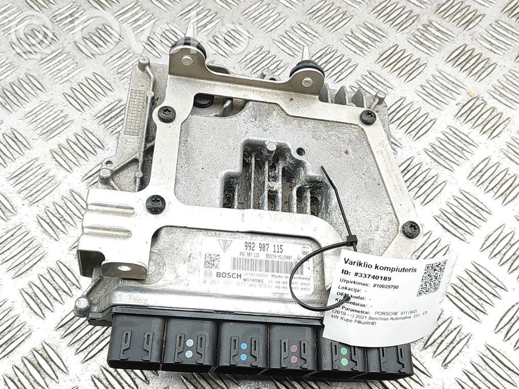 Porsche 911 992 Unidad de control/módulo del motor 