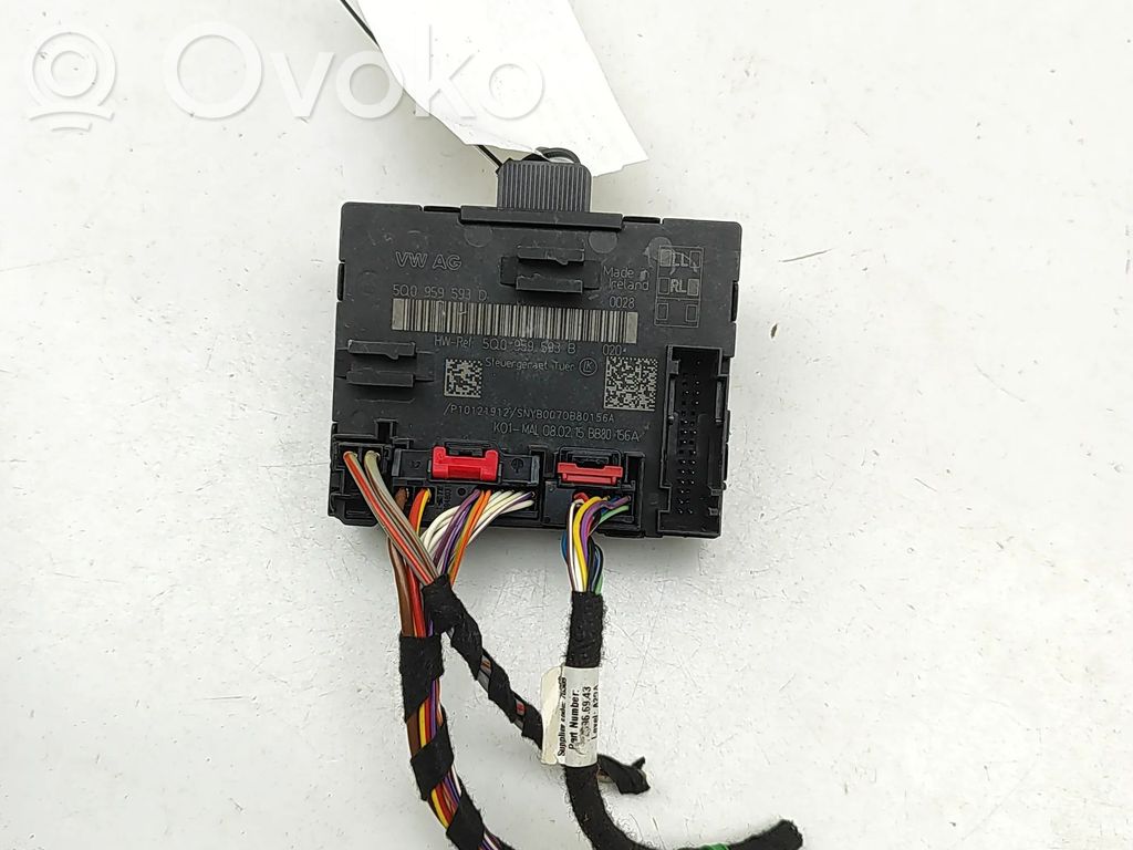 Centralina/modulo portiere   5Q0959593B,5Q0959593D
