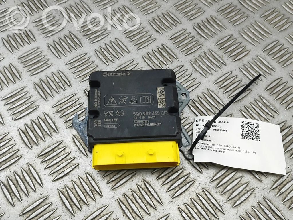 Volkswagen T-Roc Unitate/modul de comandă airbaguri 