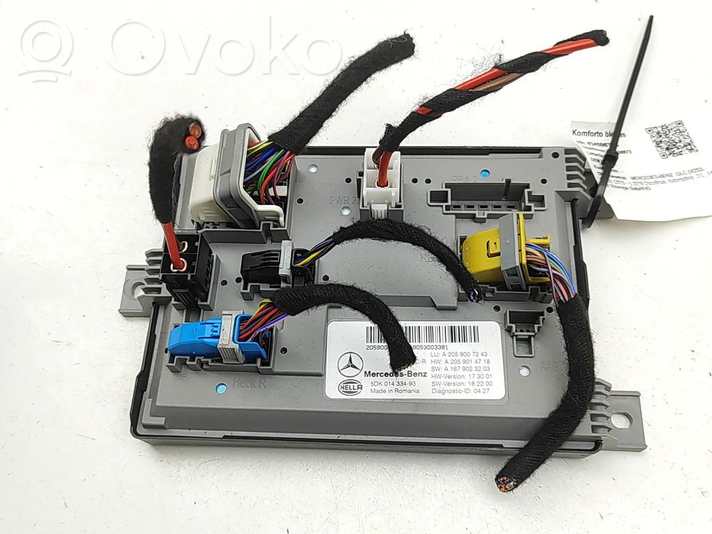 Mercedes-Benz GLC X253 C253 Modul de control caroserie central 