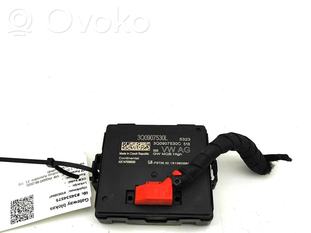 Volkswagen PASSAT B8 Moduł sterowania Gateway 