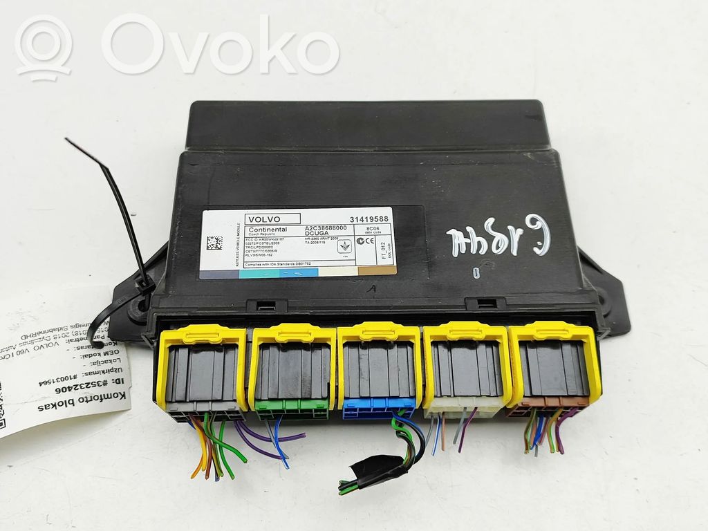 Volvo V60 Module de contrôle carrosserie centrale 