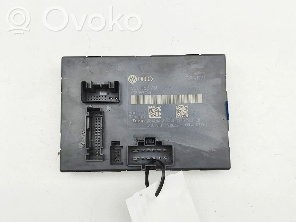 Audi A6 S6 C7 4G Module de commande de siège 
