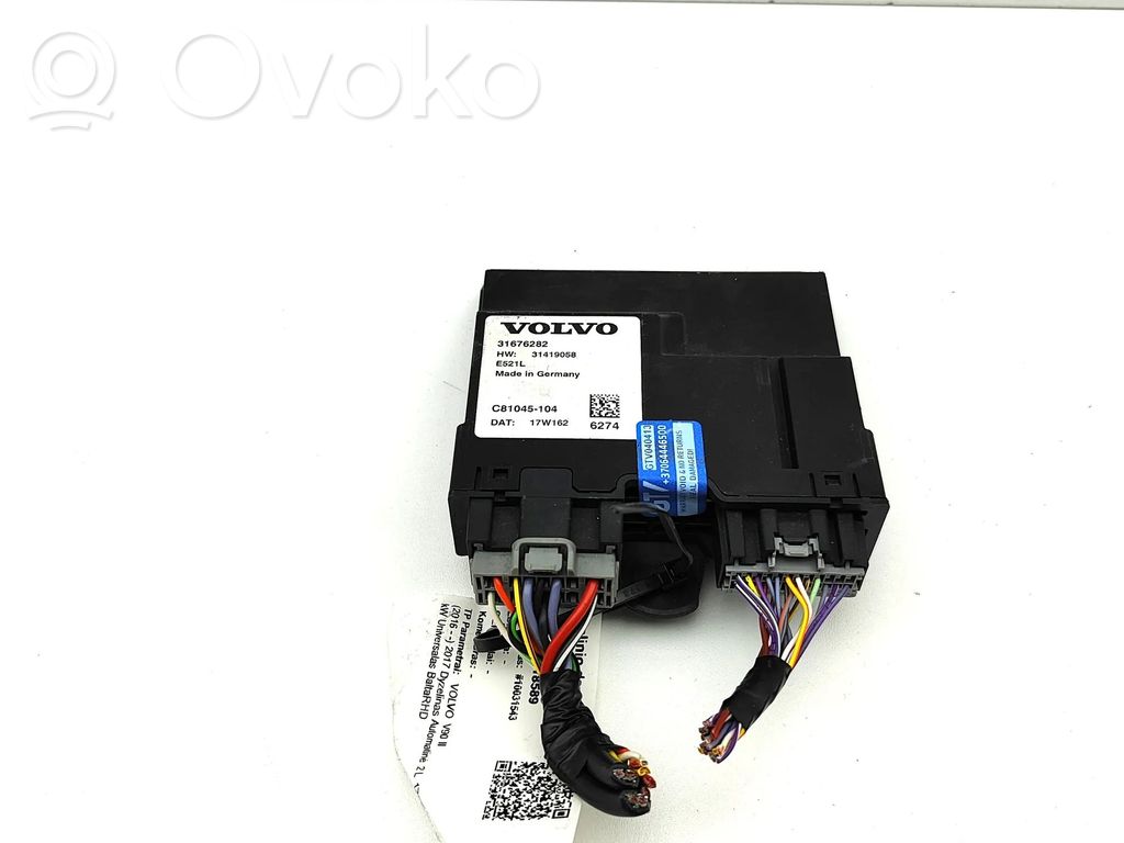 Volvo S90, V90 Tailgate/trunk control unit/module 