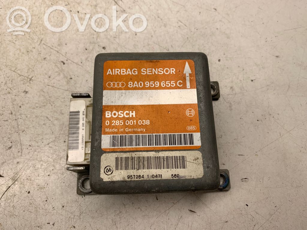 Airbag control unit/module   8A0959655C,0285001038,95T26410471