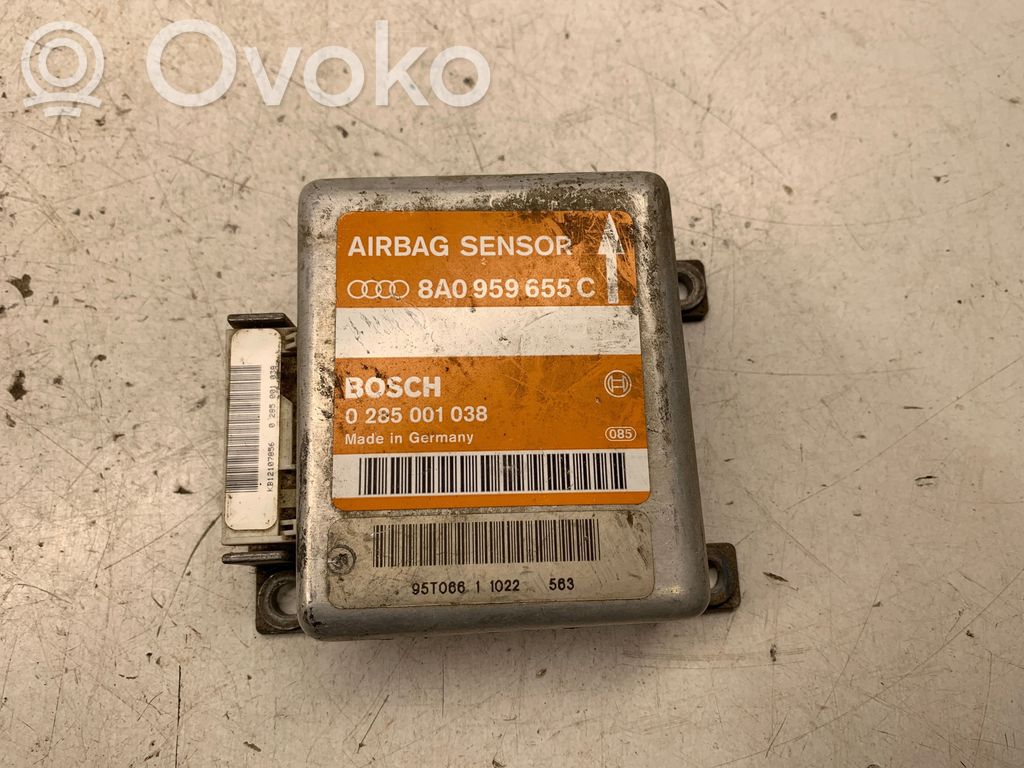 Airbag control unit/module   8A0959655C,0285001038,95T06611022563