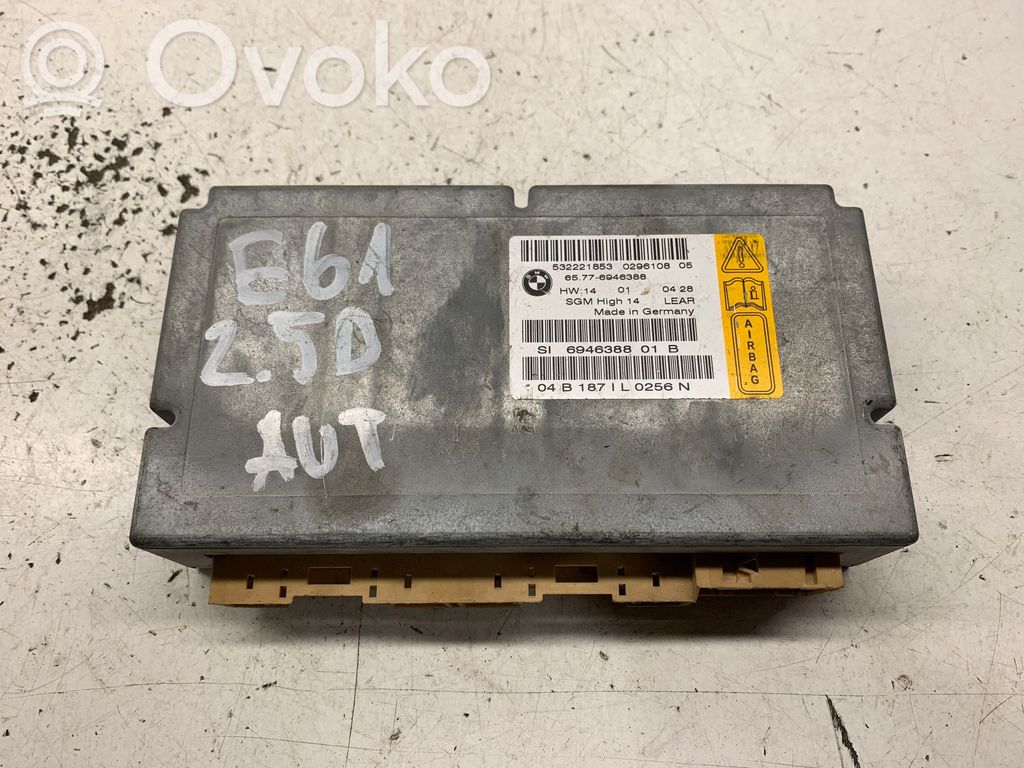 BMW 5 E60 E61 Module de contrôle airbag 