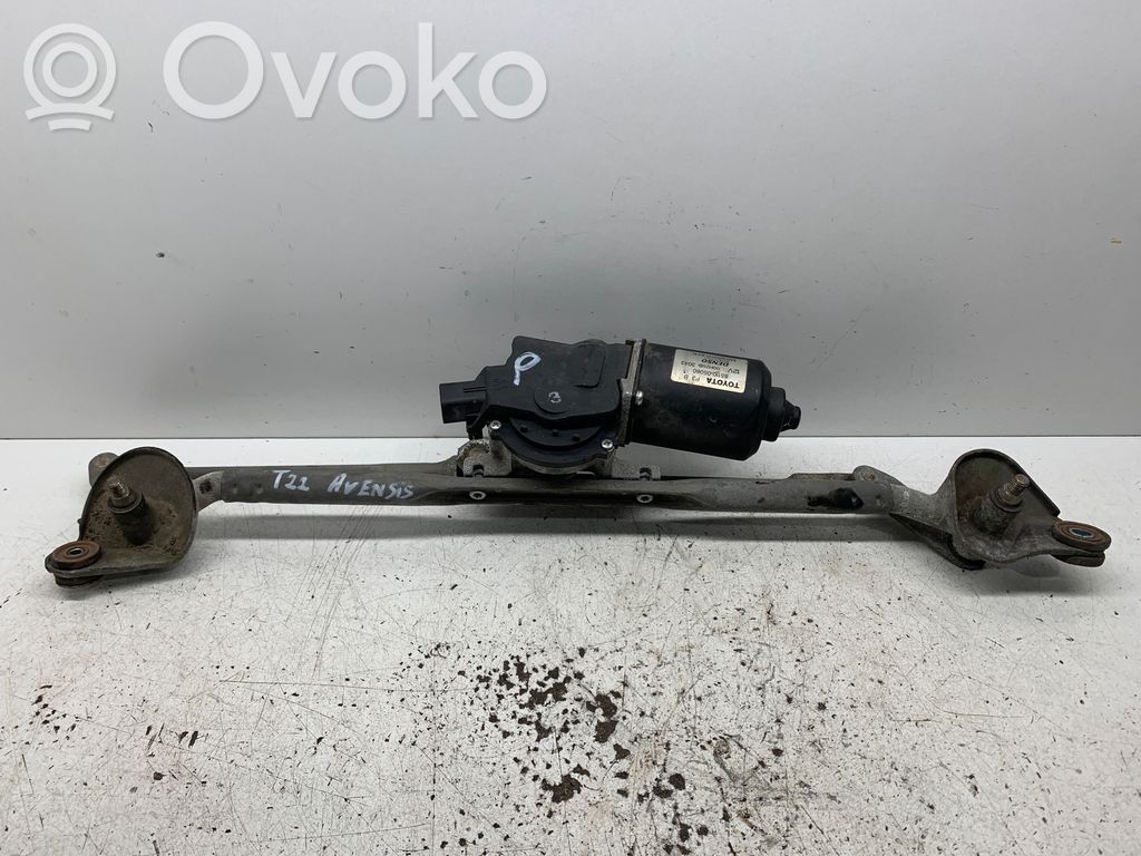 Toyota Avensis T220 Mechanizm i silniczek wycieraczek szyby przedniej / czołowej 