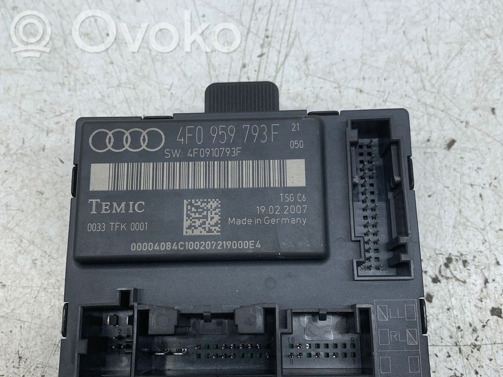 Audi A6 S6 C6 4F Door control unit/module 