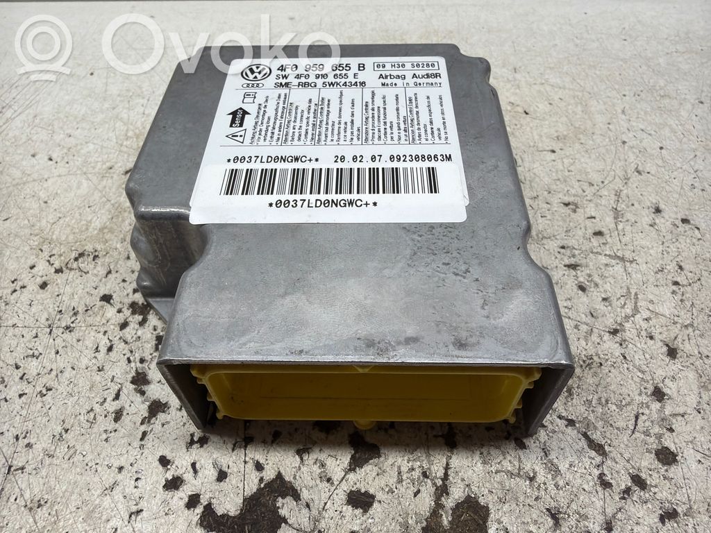 Airbag control unit/module   4F0959655B,4F0910655E,0037LD0NGWC,09H30S0280
