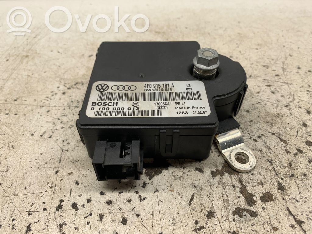 Audi A6 S6 C6 4F Maitinimo valdymo blokas 
