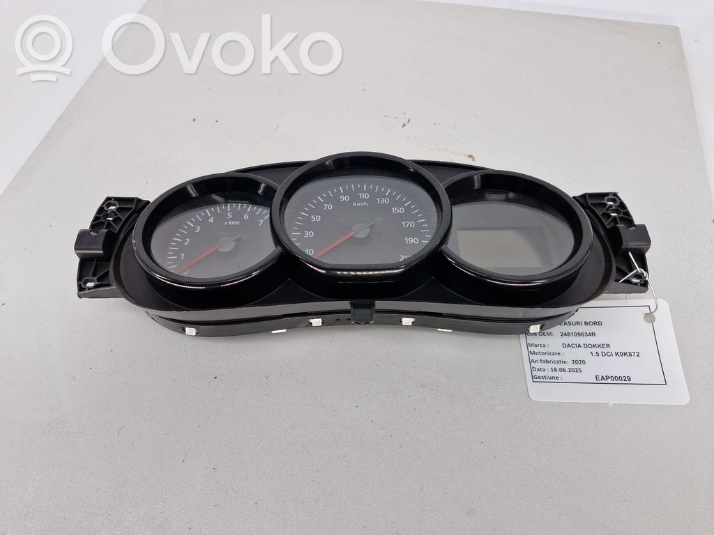 Dacia Dokker Speedometer (instrument cluster) 