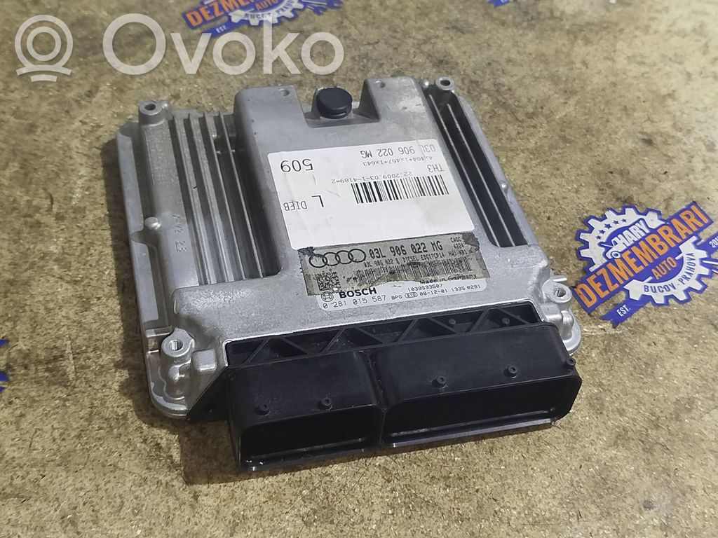 Engine control unit/module   03L906022MG,03L906022B,0281015587