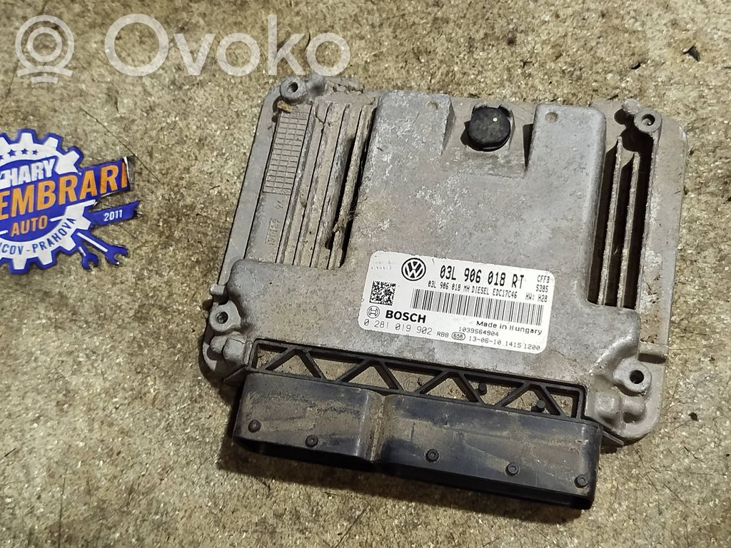 Engine control unit/module   03L906018RT,03L906018MH,0281019902