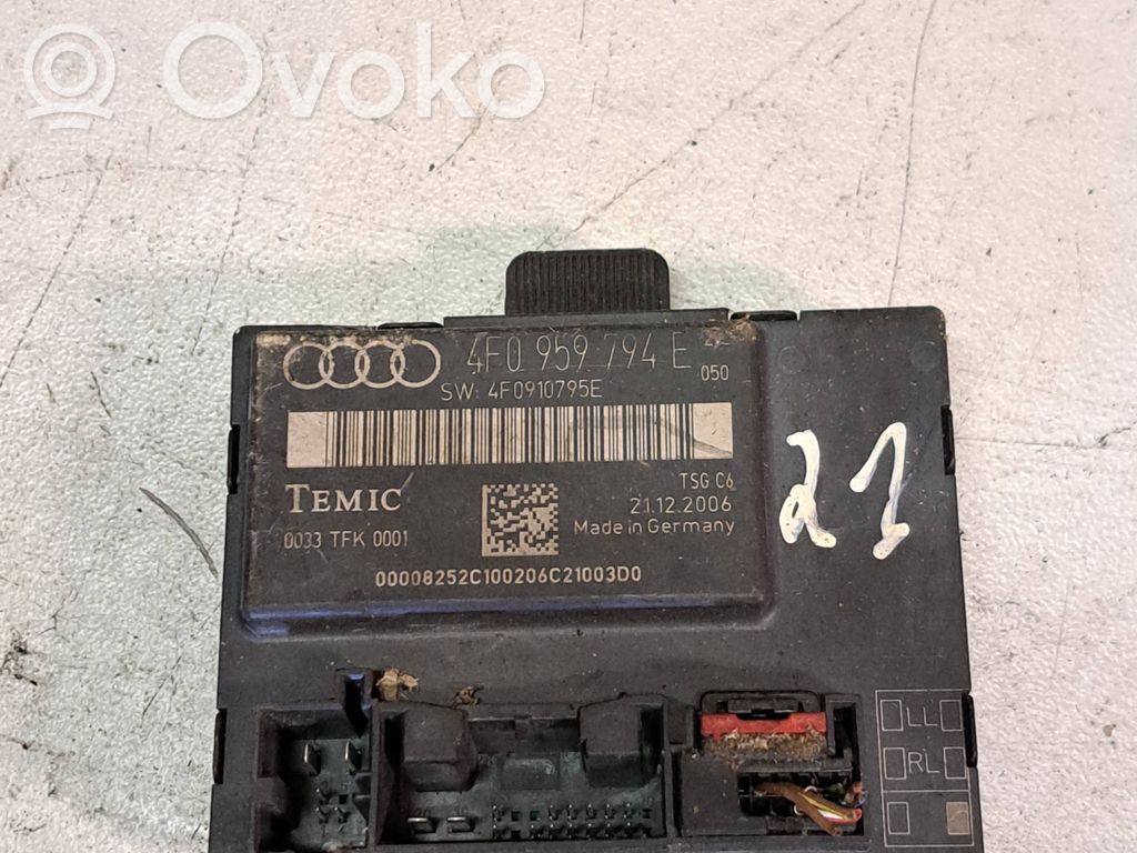 Unité de commande module de porte   4F0959794E,21122006,4F0910795E