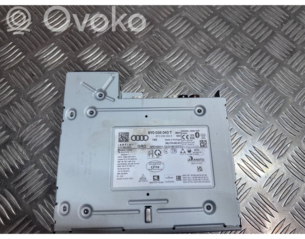 Panel / Radioodtwarzacz CD/DVD/GPS   8Y0035043T,8Y0035043A