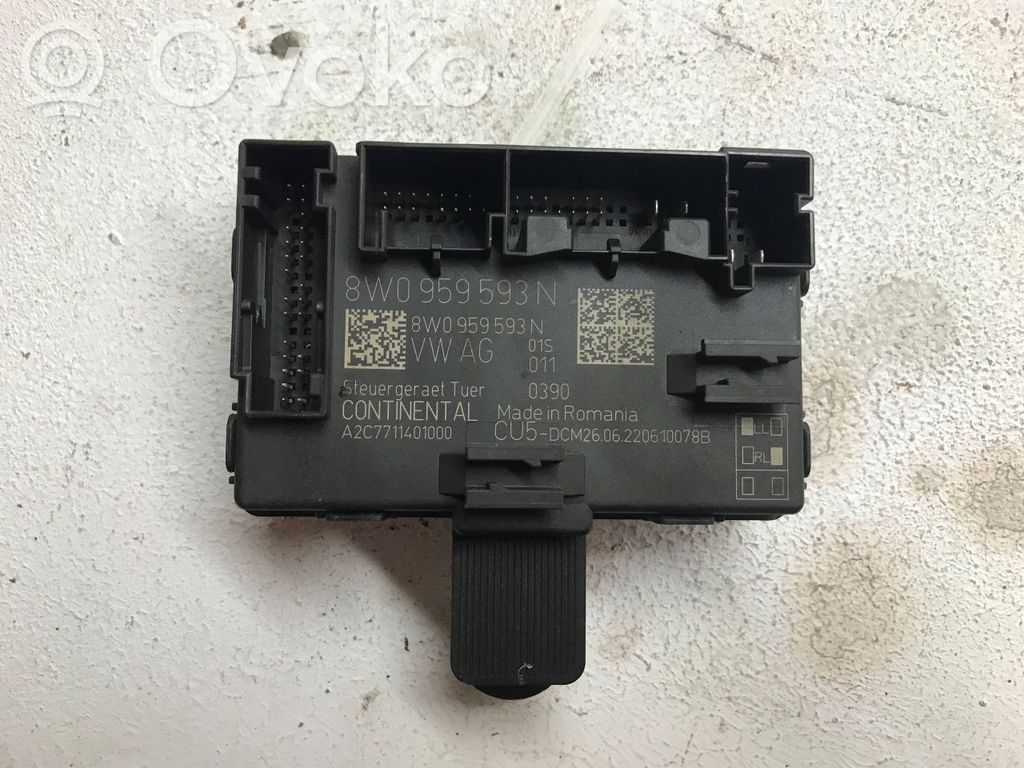 Audi A4 S4 B9 8W Durvju vadības bloks 