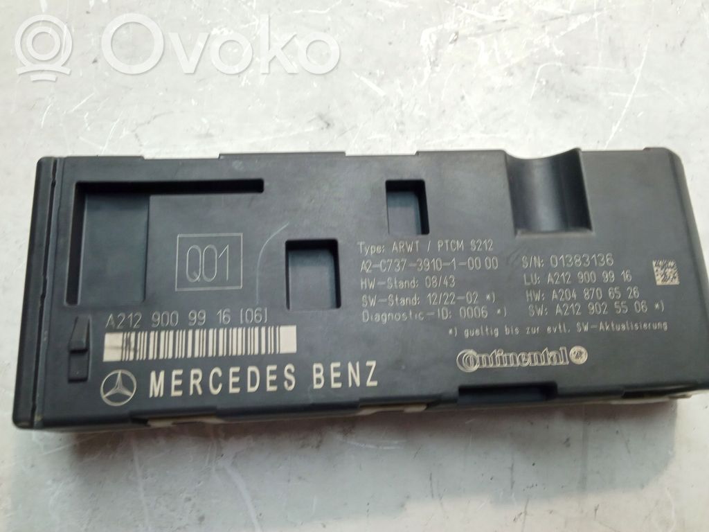Mercedes-Benz E W212 Unité de commande / module de hayon 