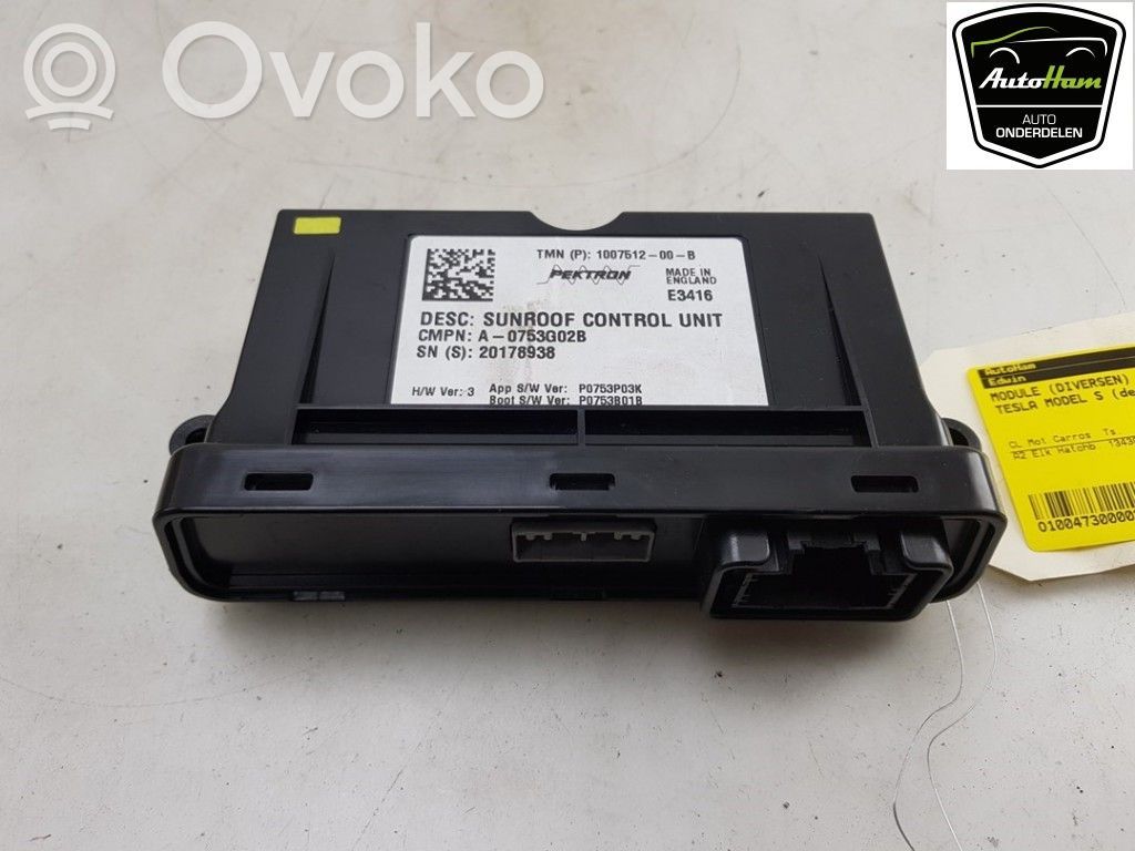 Other control units/modules   100751200B,100751200B,100751200B