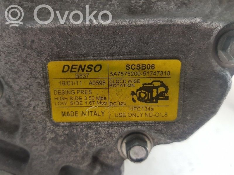 Air conditioning (A/C) compressor (pump)   51747318,1535408,000517473180,00517473180,1535408,517447318,51747318,517473180,5A7875200,71785268,71797201,9S5119D623AA