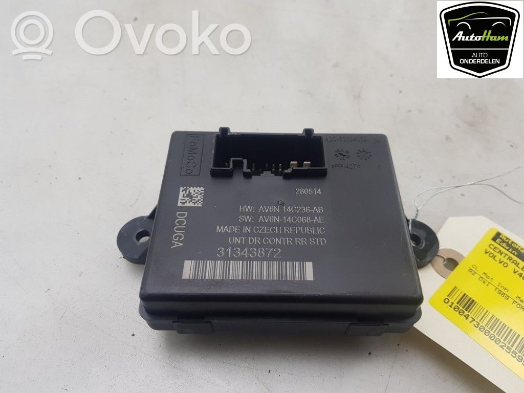 Volvo V40 Centrālās atslēgas vadības bloks 