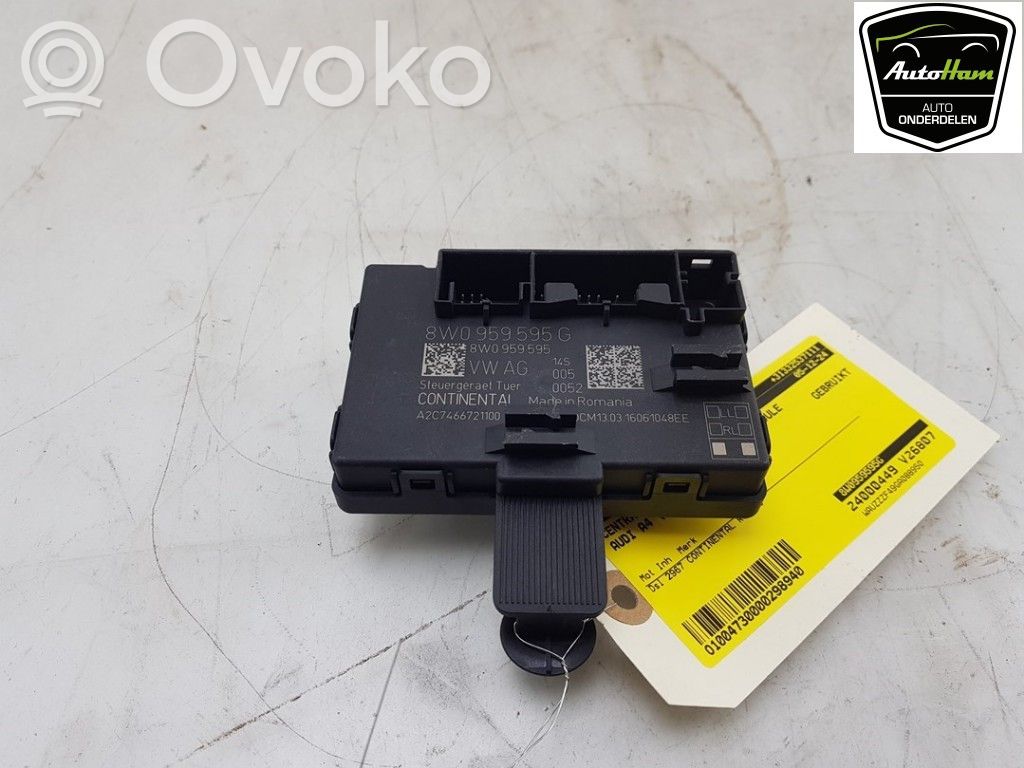 Audi A4 S4 B9 Oven keskuslukituksen ohjausyksikön moduuli