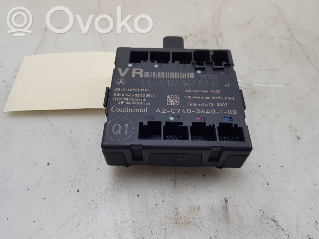 Mercedes-Benz A W176 Centralina/modulo chiusura centralizzata portiere