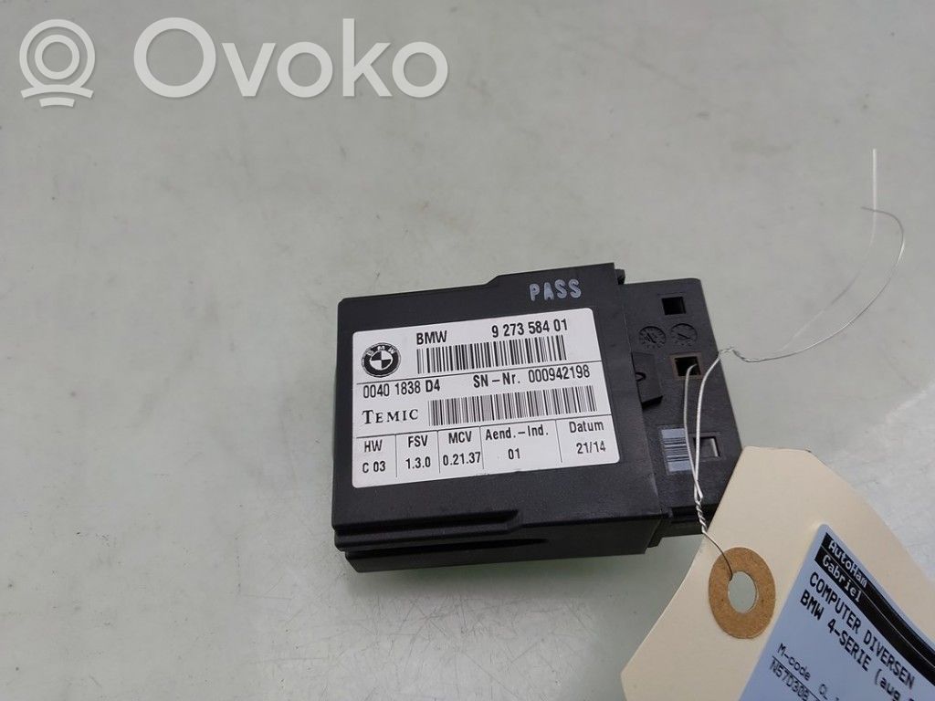 BMW 4 F32 F33 Other control units/modules 