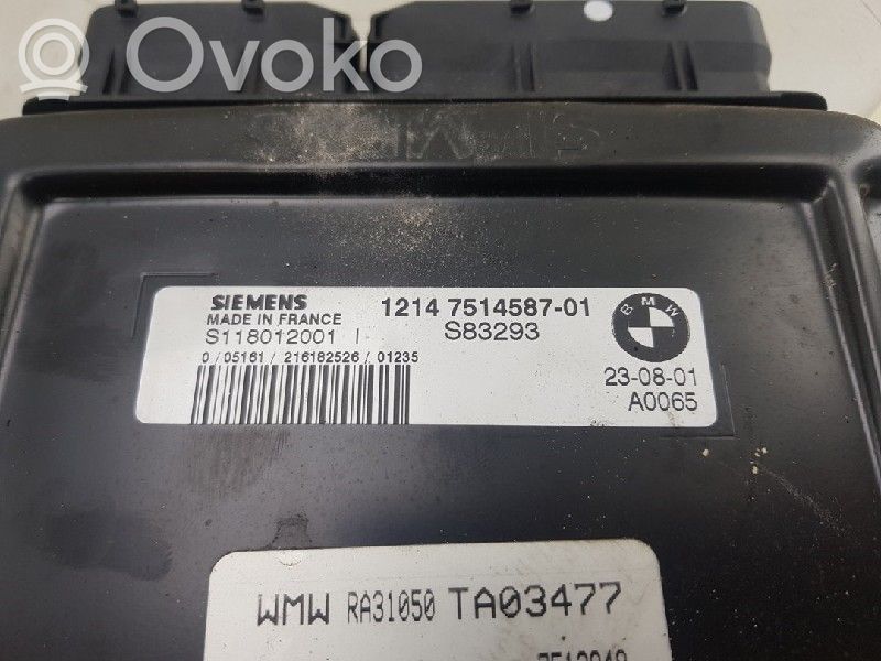 Engine control unit/module   7514587,1214755739501,1214754578901,12147512798,12147513981,12147513983,1214751398301,12147514587,12147520019,12147527610,12147545789,1214754578901,12147557395,1214755739501,7512798,7513981,7513983,7514587,7527610,7545789,7557395