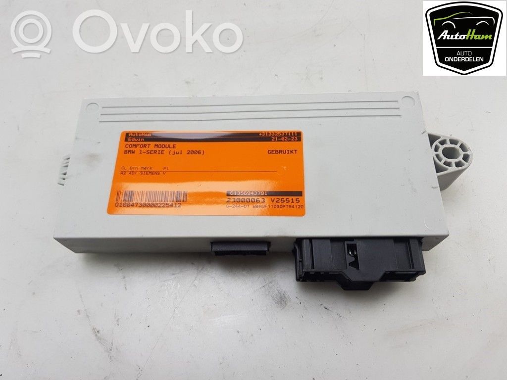BMW 1 E81 E87 Module confort 