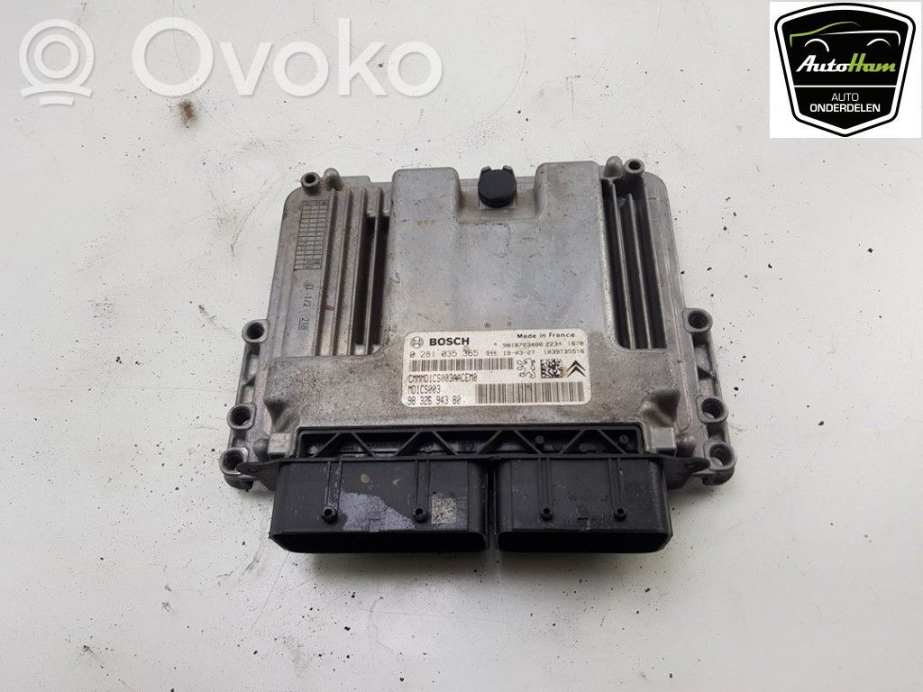 Engine control unit/module   0281035365,9832694380,0281035365,1631625580,1638428080,1677637380,1680920280,9832694380
