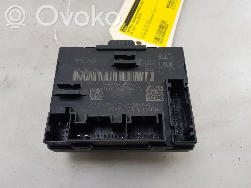 Volkswagen Golf VII Door central lock control unit/module 