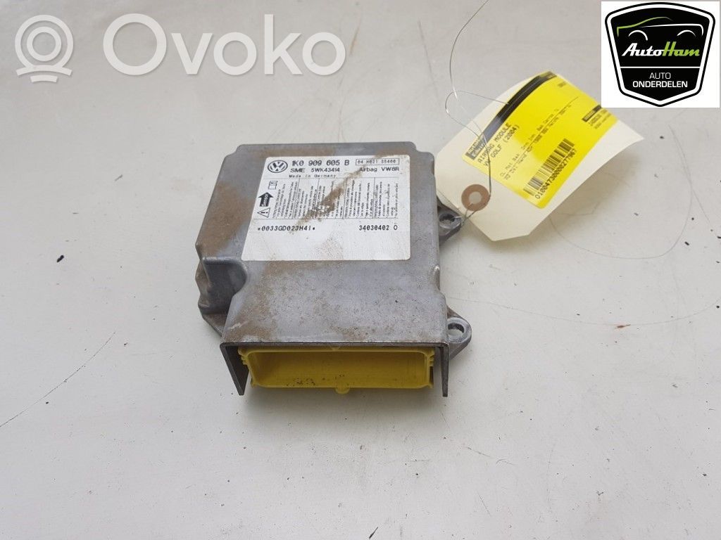 Sterownik / Moduł Airbag   1K0909605B,1K0909605AC,1K0909605AC,1K0909605B