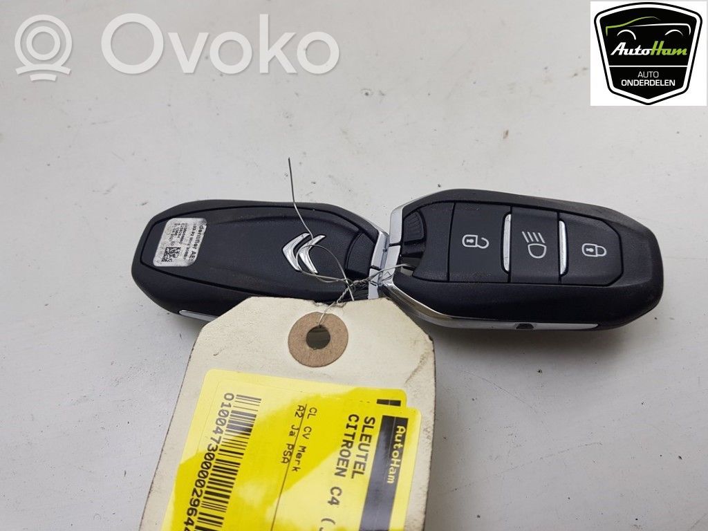 Citroen C4 III e-C4 Virta-avain/kortti 