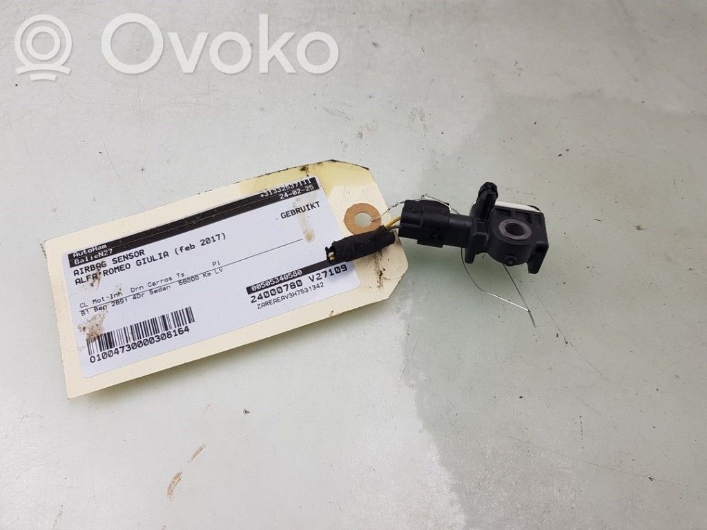 Alfa Romeo Giulia Sensor impacto/accidente para activar Airbag 