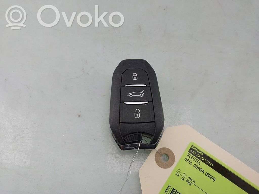 Opel Corsa F Virta-avain/kortti 