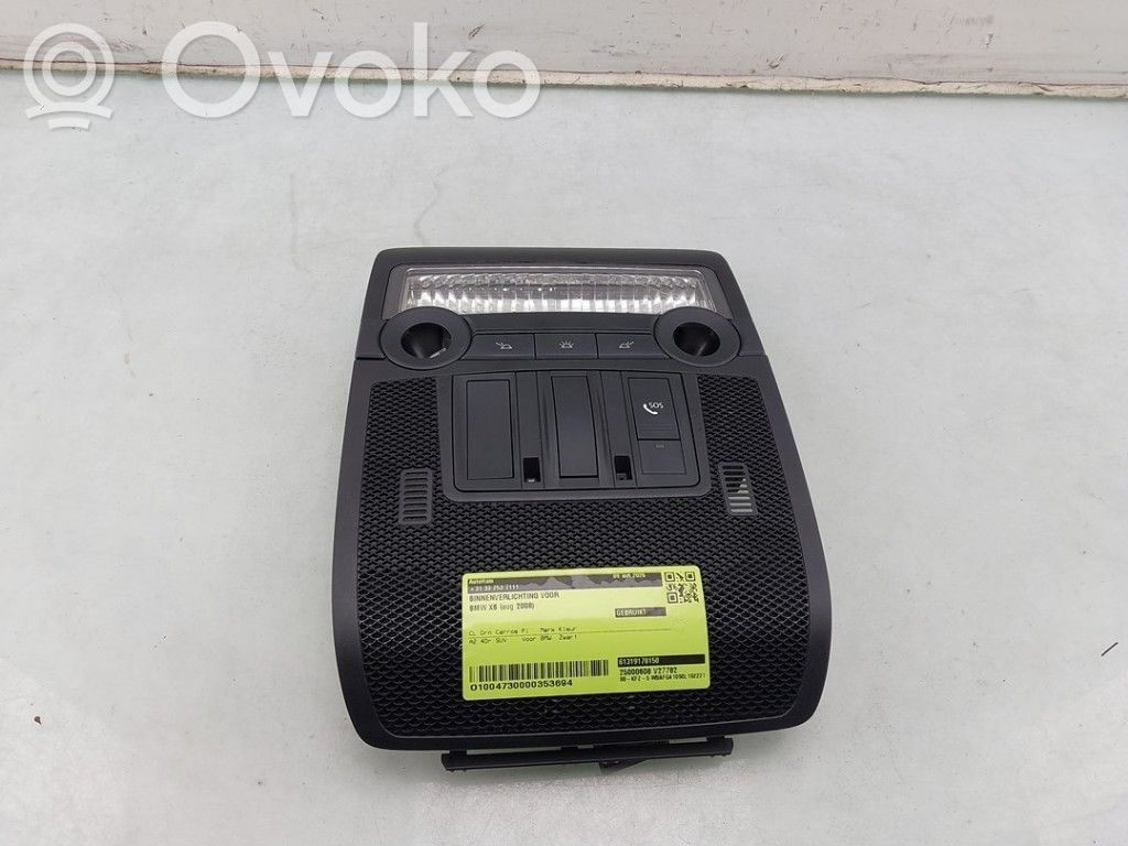 BMW X6 E71 Luz del asiento delantero 