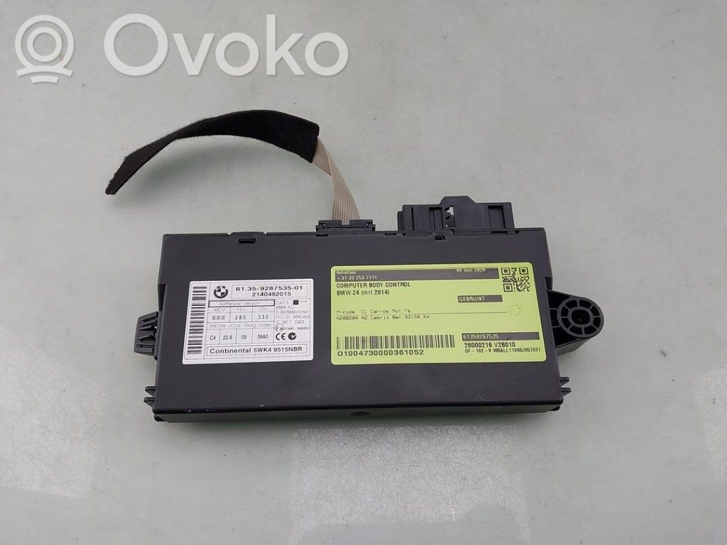 BMW Z4 E89 Other control units/modules 
