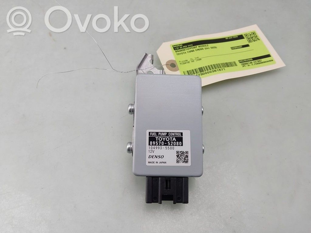 Toyota Yaris Cross Centralina/modulo pompa dell’impianto di iniezione 
