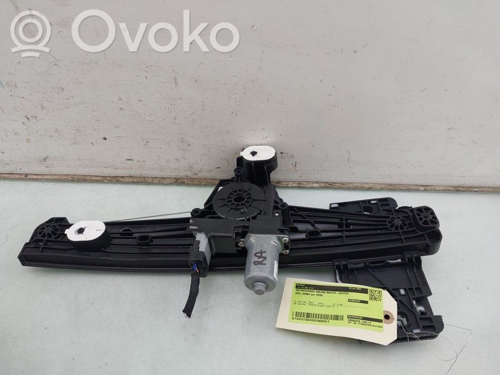 Opel Corsa F Alzacristalli manuale della portiera posteriore 