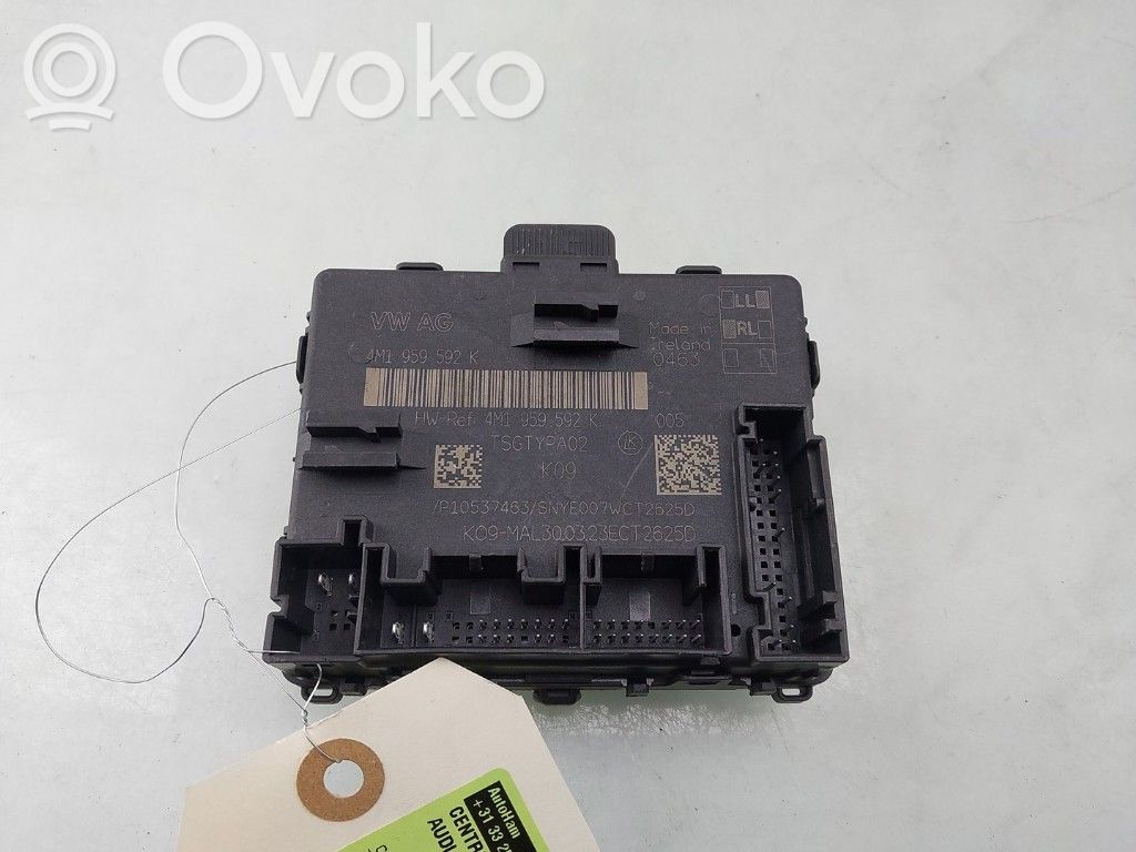 Audi A6 S6 C8 4K Unité de commande / module de verrouillage centralisé porte