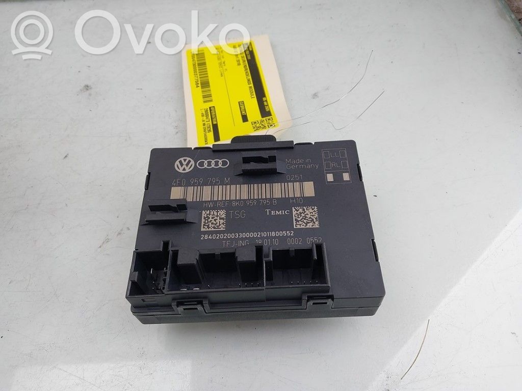 Audi Q7 4L Centralina/modulo chiusura centralizzata portiere 