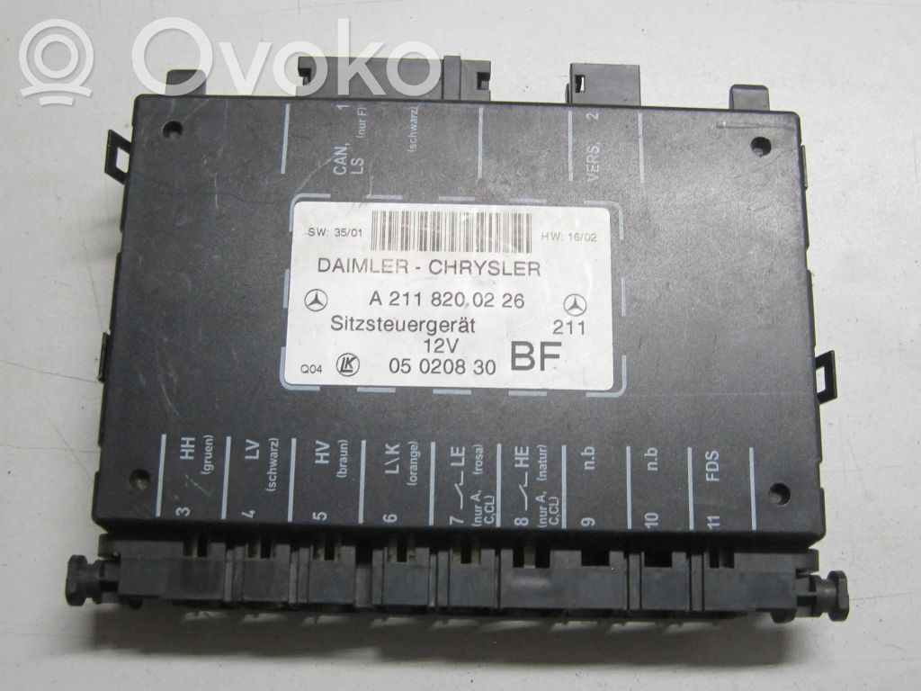Module de commande de siège   2118200226