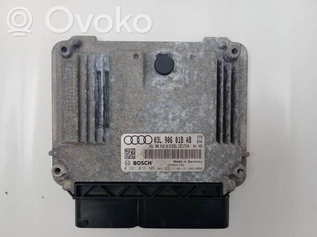 Engine control unit/module ECU   03L906018AB