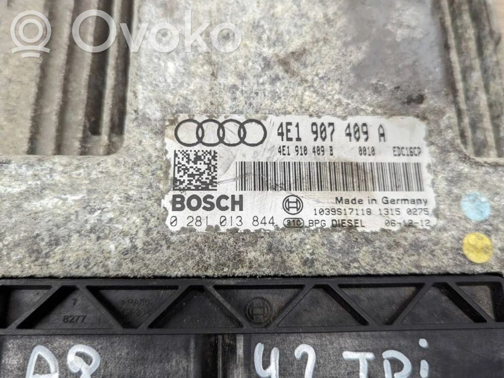 Motorsteuergerät/-modul   4E1907409A,4E1910409B,0281013844
