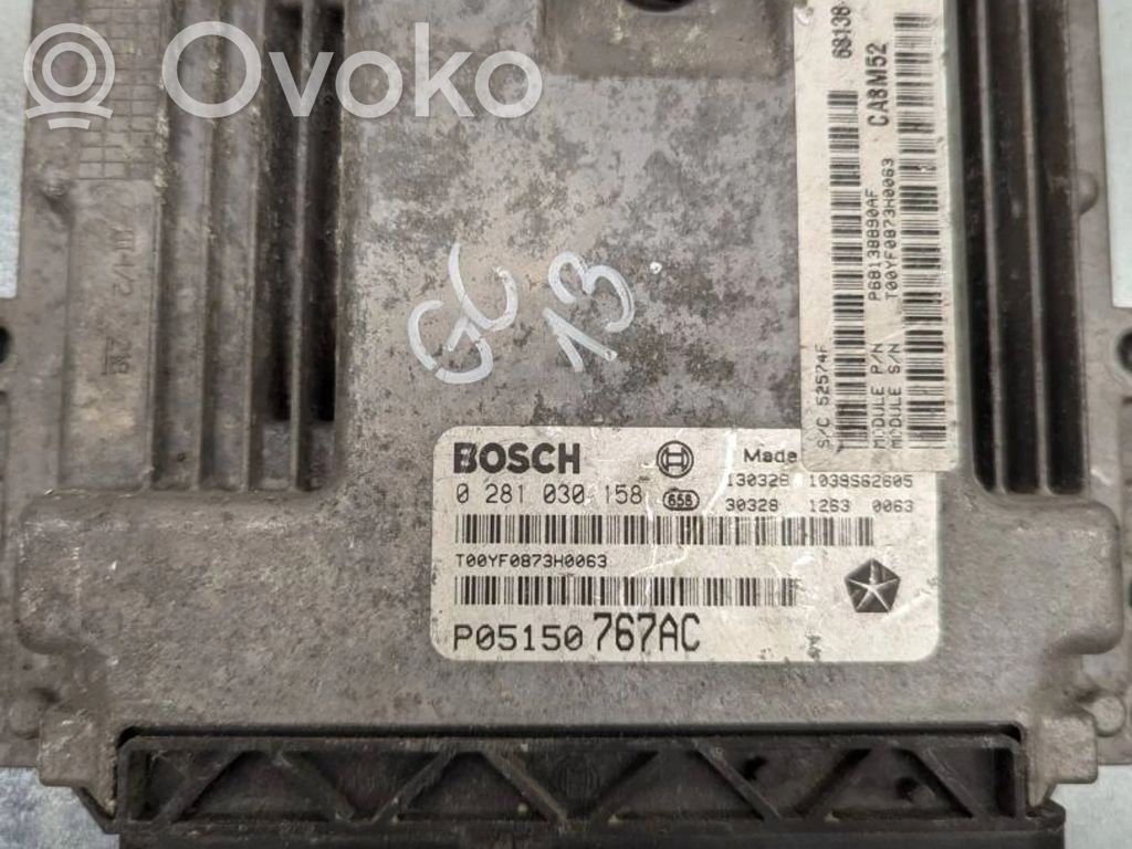 Engine control unit/module   P05150767AC,0281030158